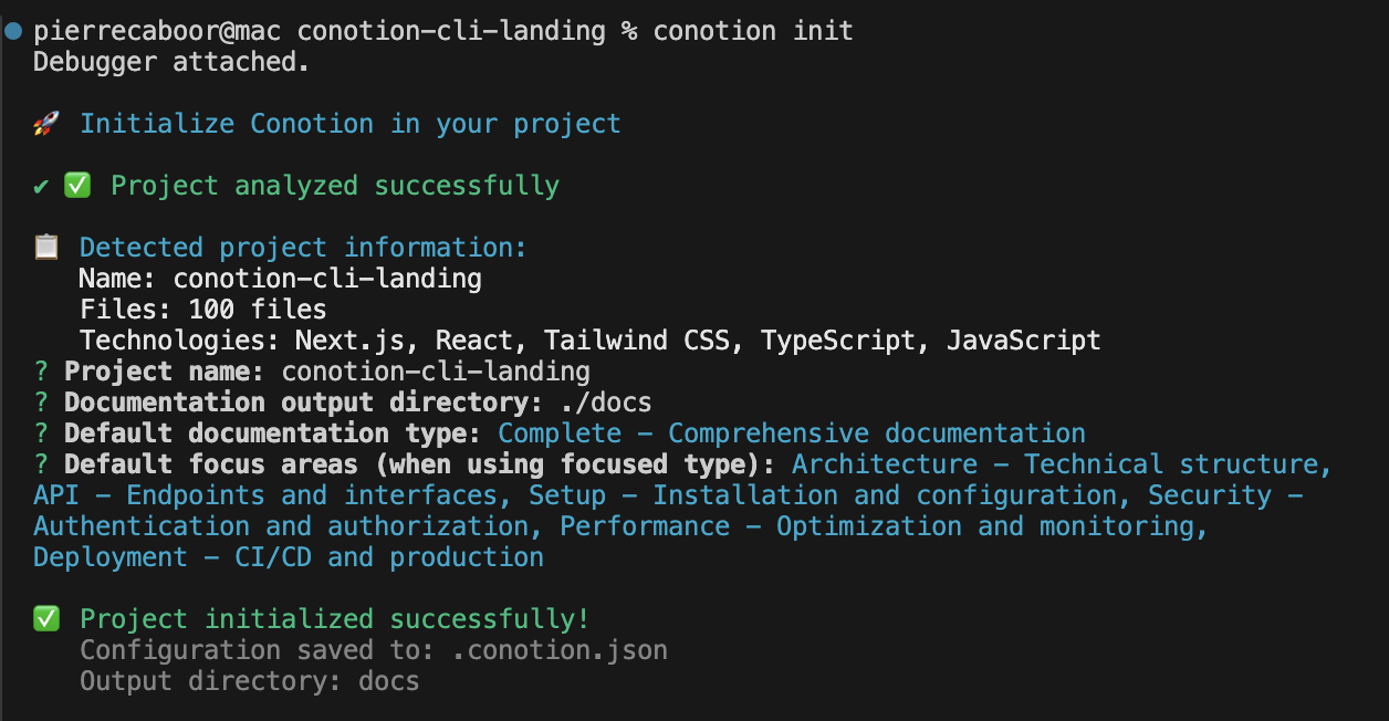 Configuration and prompt setup